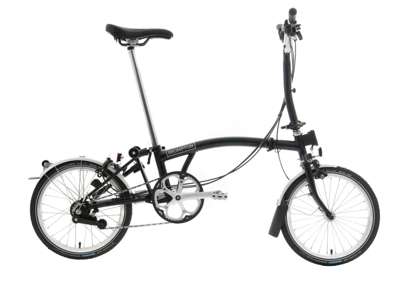 Brompton C-Line 6 speed Mid Bar Folding Bike in Black Available to Order-1